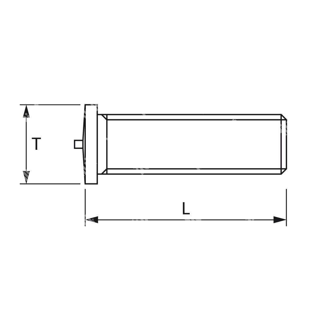 PFO-Welding Stud Brass M4x12