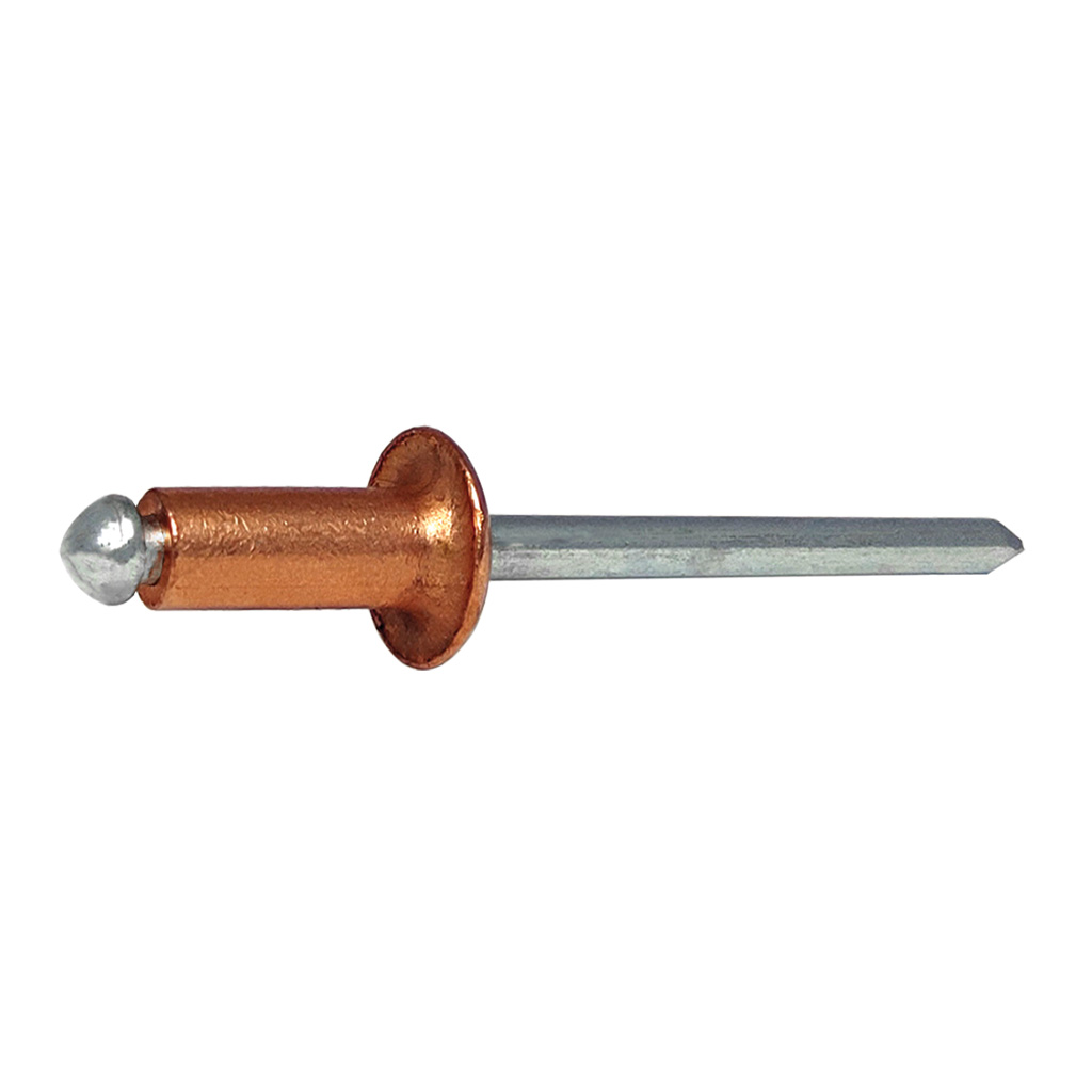 RFT-Blind rivet Copper/Steel DH 2,9x14,0