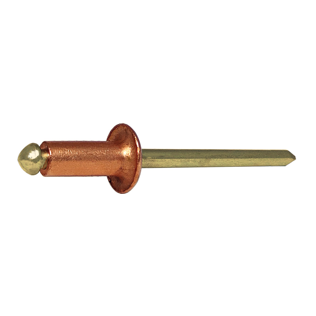 ROT-Blind rivet Copper/Brass DH 3,4x9,0