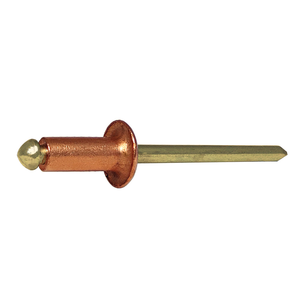 ROT-Blind rivet Copper/Brass DH 3,9x6,0