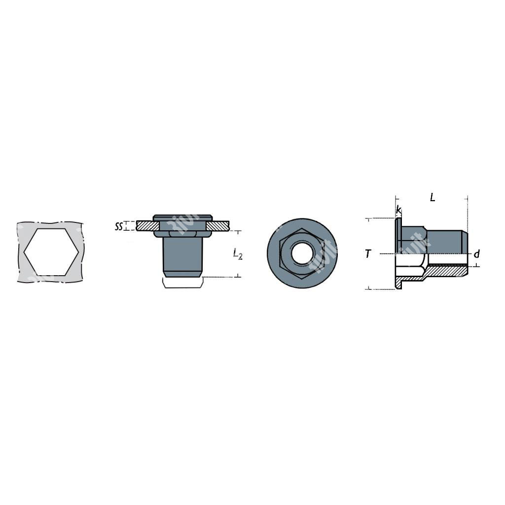 FTEP-Rivsert Fe semiesag.10,9mm f.11,0 ss0,5-3,0 M8/030