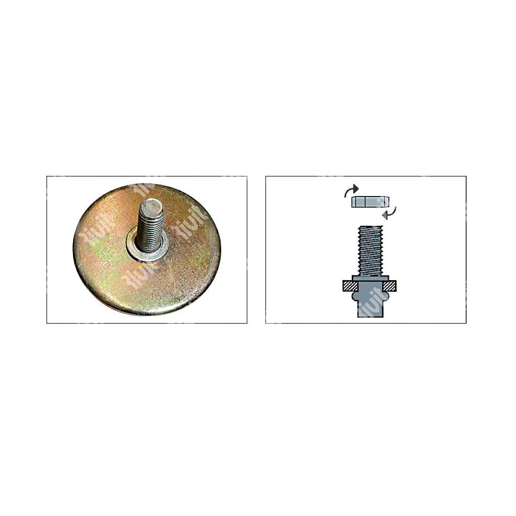 RIVBOLT-BFTC Insert mâle acier t.5,5 es0,2-1,8 Z M4x10