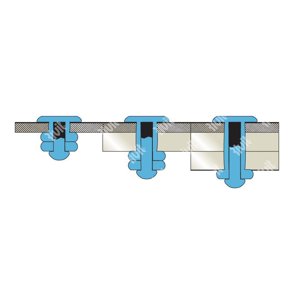 MULTIGRIPRIV-Riv.Inox AISI304/304 TT ss6,5-10,0 4,8x15,0