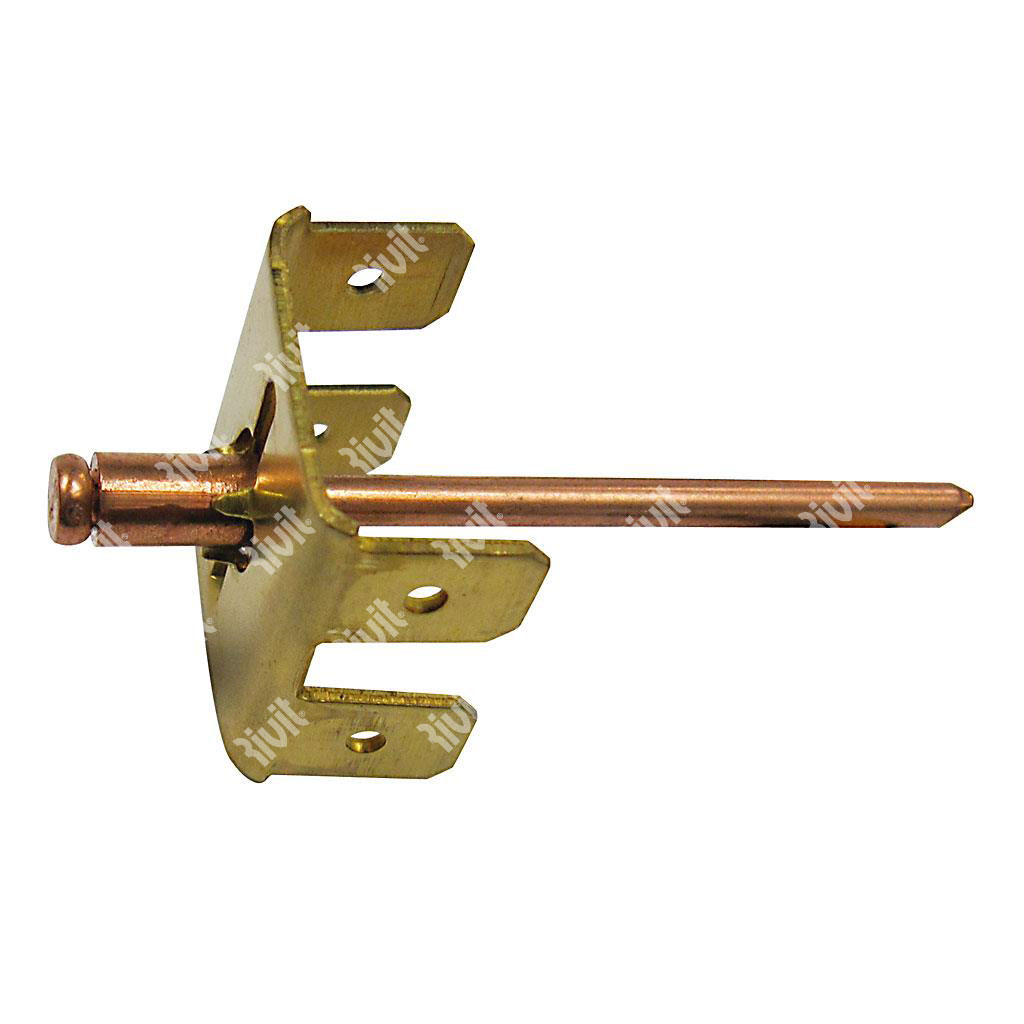 MASRIV4/90S-Blind rivet Copper/Copper steel gr 0,8 4 Brass fastons 90° 4-90S