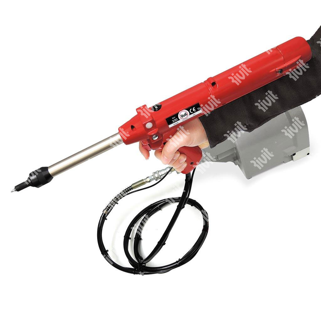 RIV300-Hydropneumatic tool for speed rivets withou (kit available on request from d. 3,2 to d.4,8) RIV300
