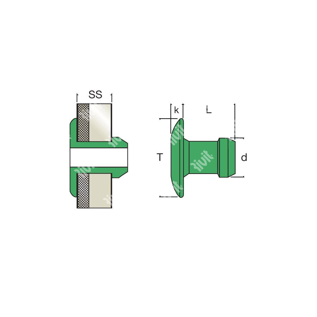 BRAT-Speedriv Alu in cartridge 42pcs DH gr 3,2-4,4 3,2x6,3
