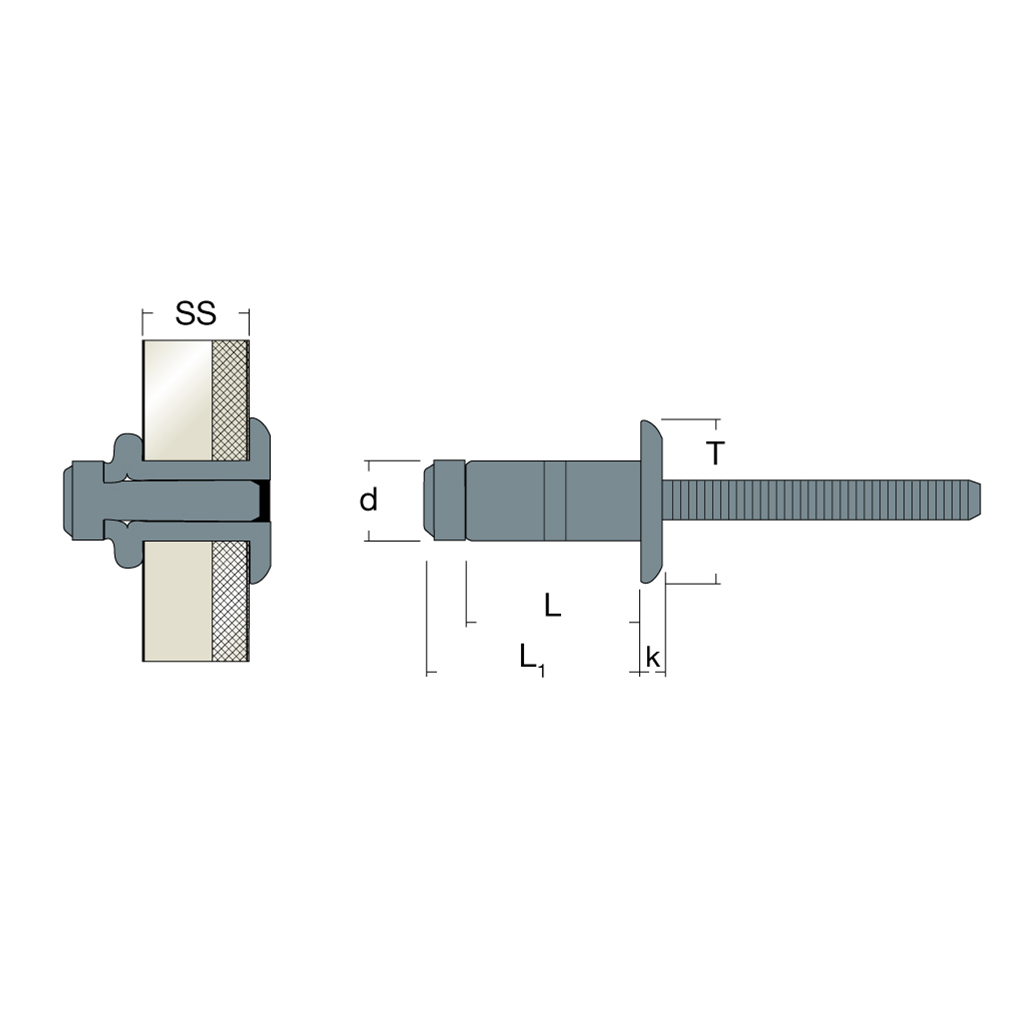 LOCKRIV-PLUS-Riv.Acciaio/Acciaio TT ss2,0-4,5 6,5x10,5