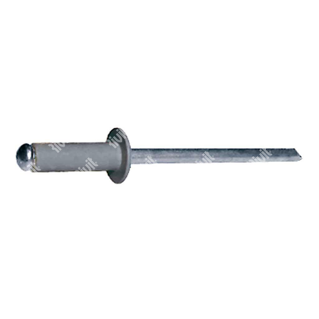 AFT7037-Blind rivet Alu RAL7037/Steel DH 4,0x9,0