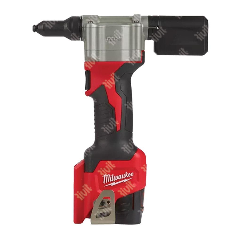 MILWAUKEE-M12 BPRT-0 Rivettatrice compatta 12V Alluminio,Acciaio,Acc.Inox e Rame fino a 4,8mm M12 BPRT-0