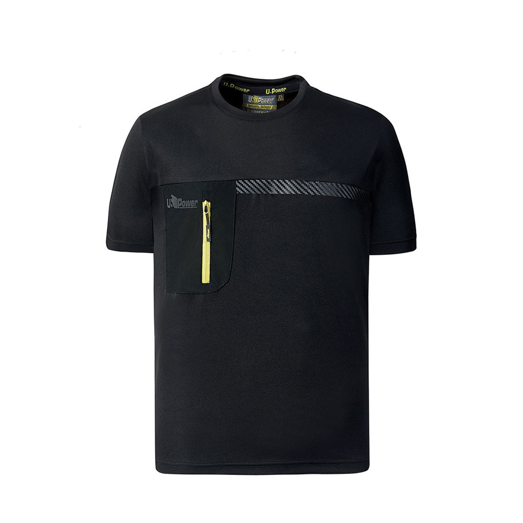 UPOWER-T-Shirt CHRISTAL Nero Tg.XL