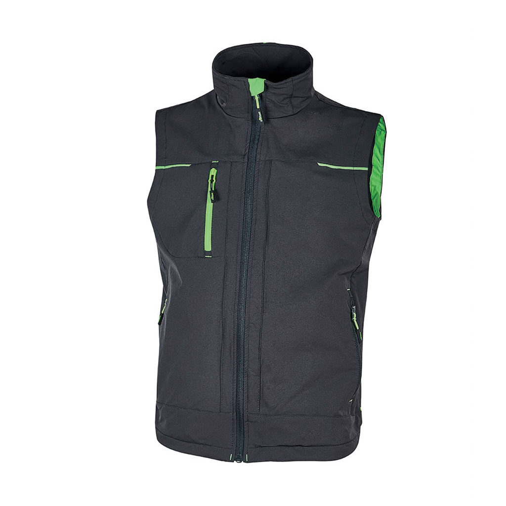 UPOWER-Gilet SATURN Grigio Verde Tg.XL