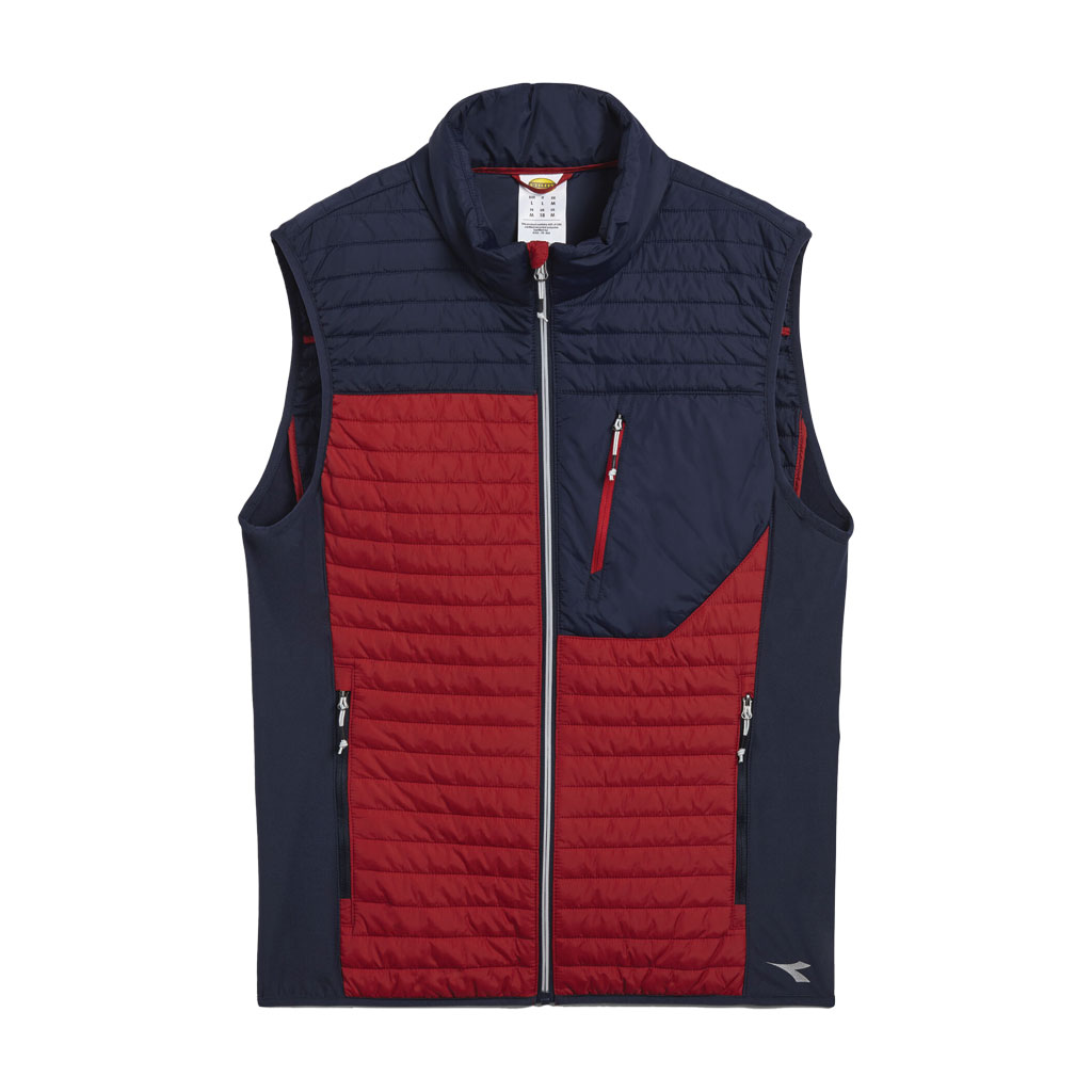 DIADORA-Gilet ligth color block Rosso Tg.XXXL