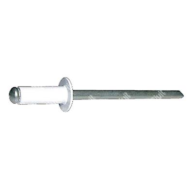 AFTWHITE-Blind rivet Alu WHITE/Steel DH 3,4x7,0