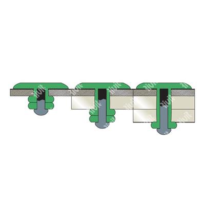 MULTIGRIPRIV09-Blind rivet Alu/Steel gr 4,0-7,9 3,2x11,1 TL9,5