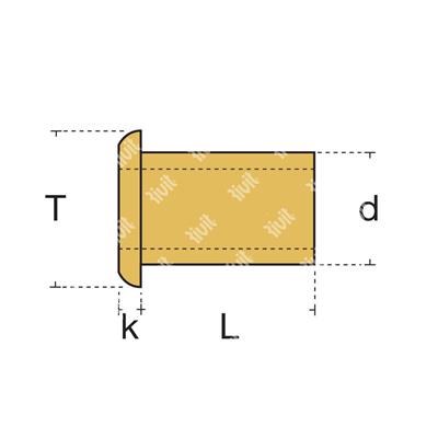 OU 15/30-Oeillet en laiton 1,5x3,0