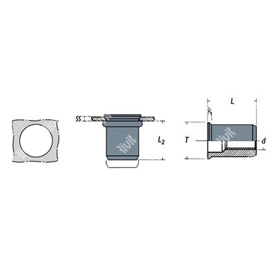 FRC-Rivsert Steel h.6,0 gr2,0-4,0 RH M4/040