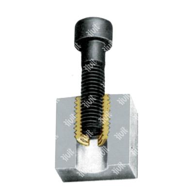 RSCT-O-Brass self tapping socket h.8,6-9,4 - de.10,0 - h.14,0 M6x1x14