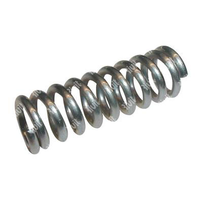 Compression spring C70 - white zinc plated steel CO.33/189