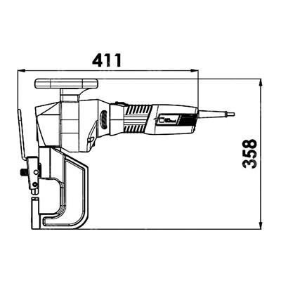 TRUMPF-Pressa manualex giunzioni TF 350 braccio mobile Spessore lamiera 0,8-3,5mm A2598675