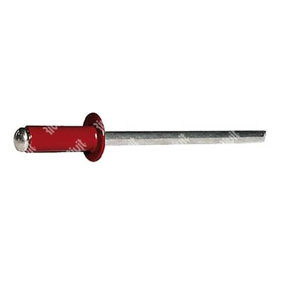 AFT3009-Alu/Acier rivet TP ROUGE OXYDE 3,4x9,0