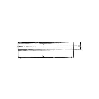 Barra Filettata Fe37 DIN 975 PG 1mt ZB M5x1000