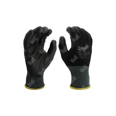 Seamless nylon glove/polyurethane GL722/10