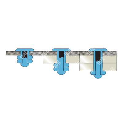 MULTIGRIPRIV-Blind rivet Stainless steel 304/304 gr 1,5-5,0 DH 4,0x10,0