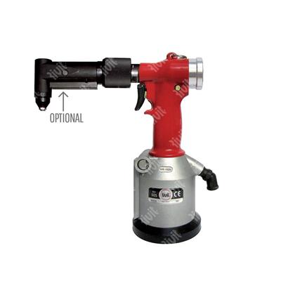 RIV505-Hydropneumatic tool for rivets from up to d (d.6,0 aluminium only) supplied in a box RIV505