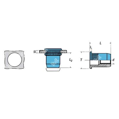 ITC-Z-BOXRIV-Rivsert A2 f.13,0 ss1,0-3,5 (10pz) Zigr. M10/035