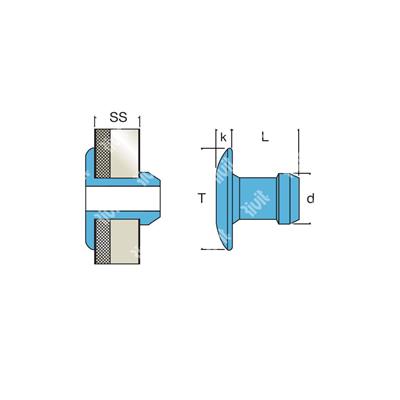 BRIT-Speedriv Stainless steel 304 in cartridge 41p gr 2,1-3,9 4,8x6,1