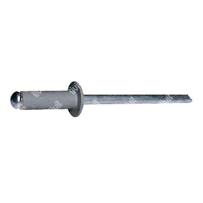 AFT7037-Blind rivet Alu RAL7037/Steel DH 4,0x9,0