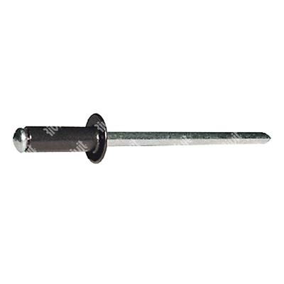 AFT8019-Blind rivet Alu RAL8019/Steel DH 3,4x7,0