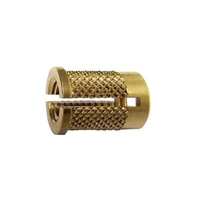 RHBLR-Brass pressure rivet nut reverse cut f.5,6 M4x8