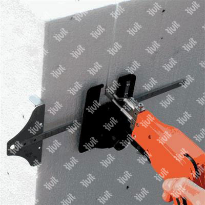 Cutting guide for hot knife for cutting EPS foam