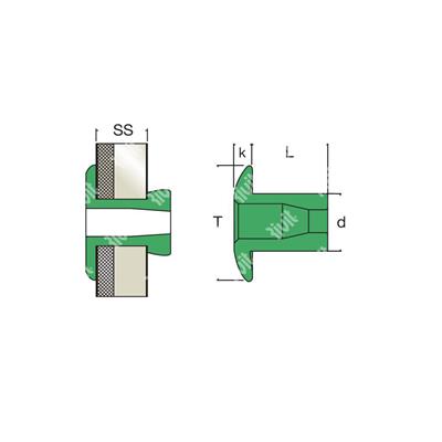 CHAT-Alu rivet TP cartouche (51pcs) 3,2x4,8
