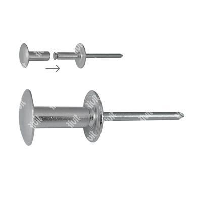 CANRIV-Connecting rivet Aluminium/steel zp gr. 22,23-27,00mm 4,8x20,0