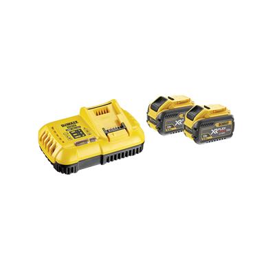 DEWALT-Starter Kit 54V - 2 Batterie XF FV 9,0Ah 1Caricabat.rapido autput 8A DCB118X2-QW