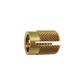 RBL-Brass rivet nut for plastic h.9,4-hole d..6,4 M5x9,4