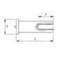 BFR-Boccola filettata a saldare FE ramato M3xh15xde5,0