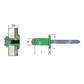 AFT6005-Rivetto Alu/Acciaio TT VERDE MUSCHIO 3,4x7,0