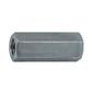 Hexagon coupling nut sw 13 cl.8 - white zinc plated steel M8x30