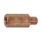 DOR-Brass copper plated spacer hex.11 M8x20