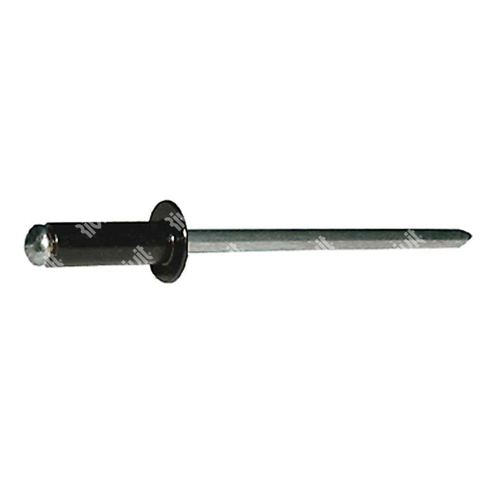 AFT9005-Blind rivet Alu RAL9005/Steel DH 3,2x8,0