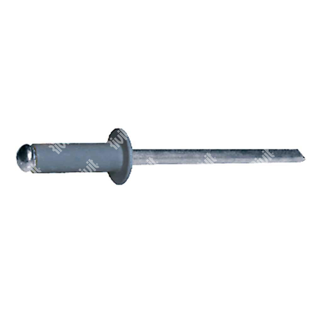 AFT7012-Blind rivet Alu RAL7012/Steel DH 4,0x12,0