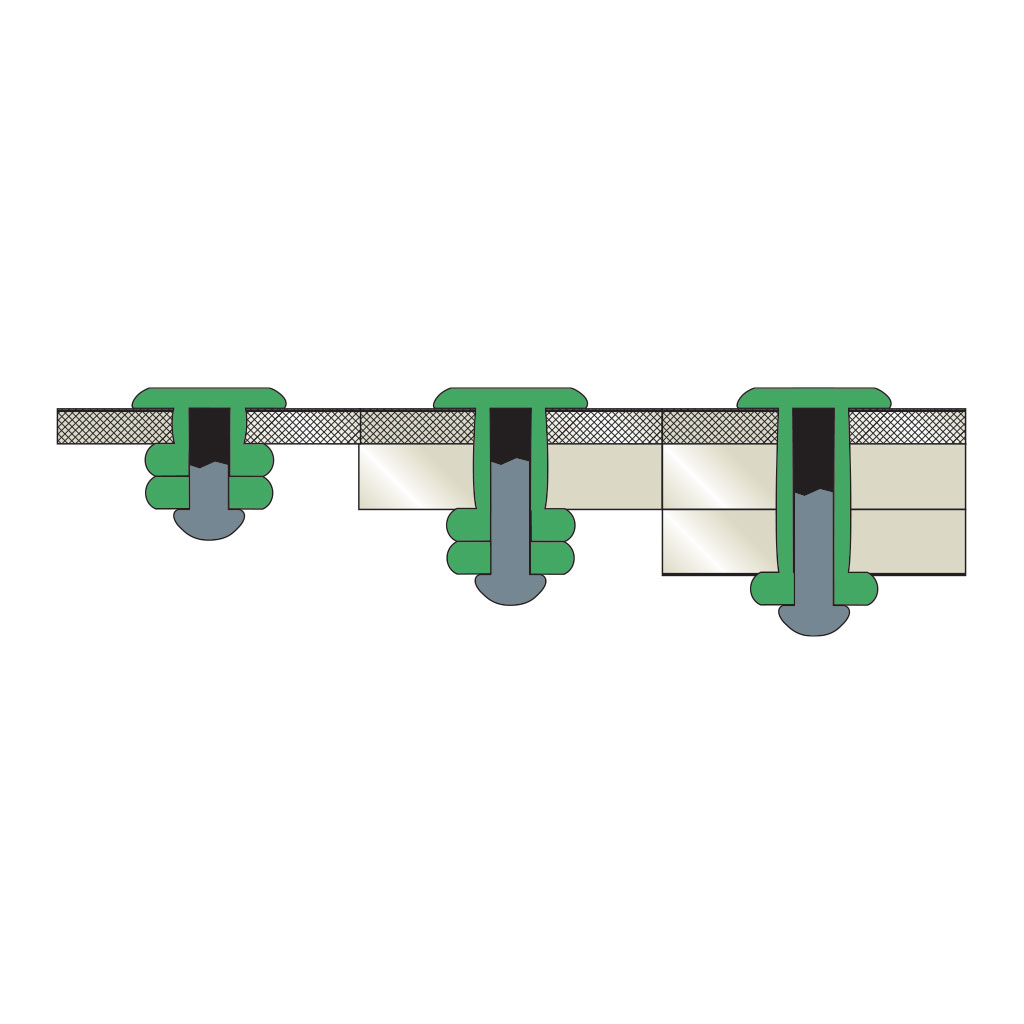 MULTIGRIPRIV-Rivetto Alluminio/Acc.TT ss4,0-7,9 3,2x11,1