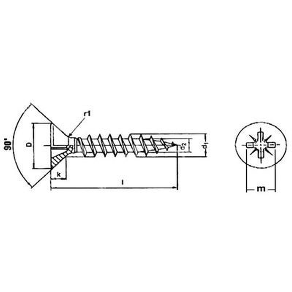 Truciolare TSP+ Pozy INOX A2 4x45