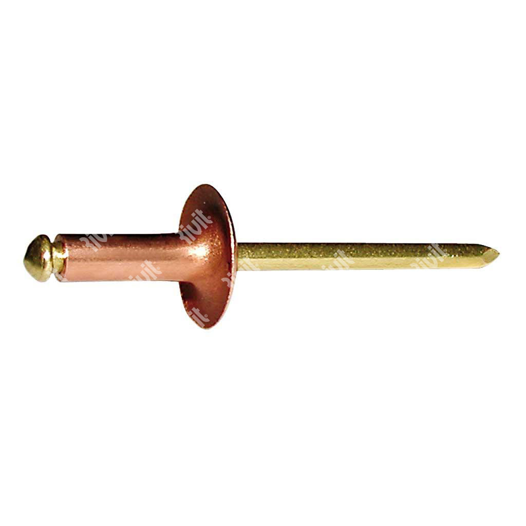 ROL12-Blind rivet Copper/Brass LH12 3,9x9,0 TL12