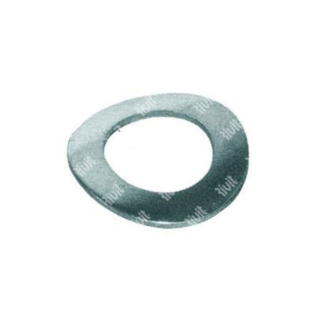 Curved washer UNI 8840A/DIN 137A d.4 white zinc pl ated steel M4