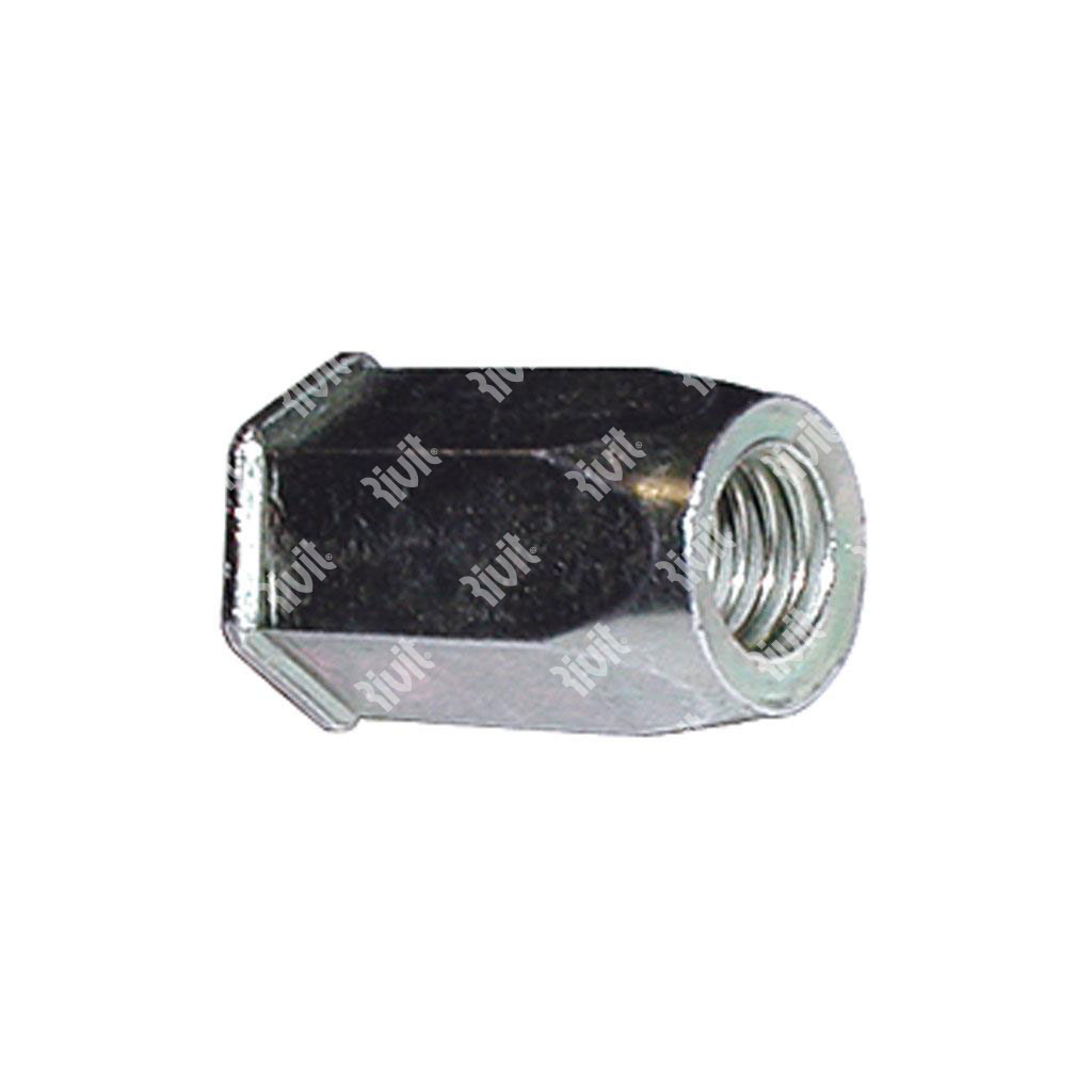 FRE-Rivsert Steel hexagonal 5,97mm h.6,0 gr0,5-2,0 RH M4/020