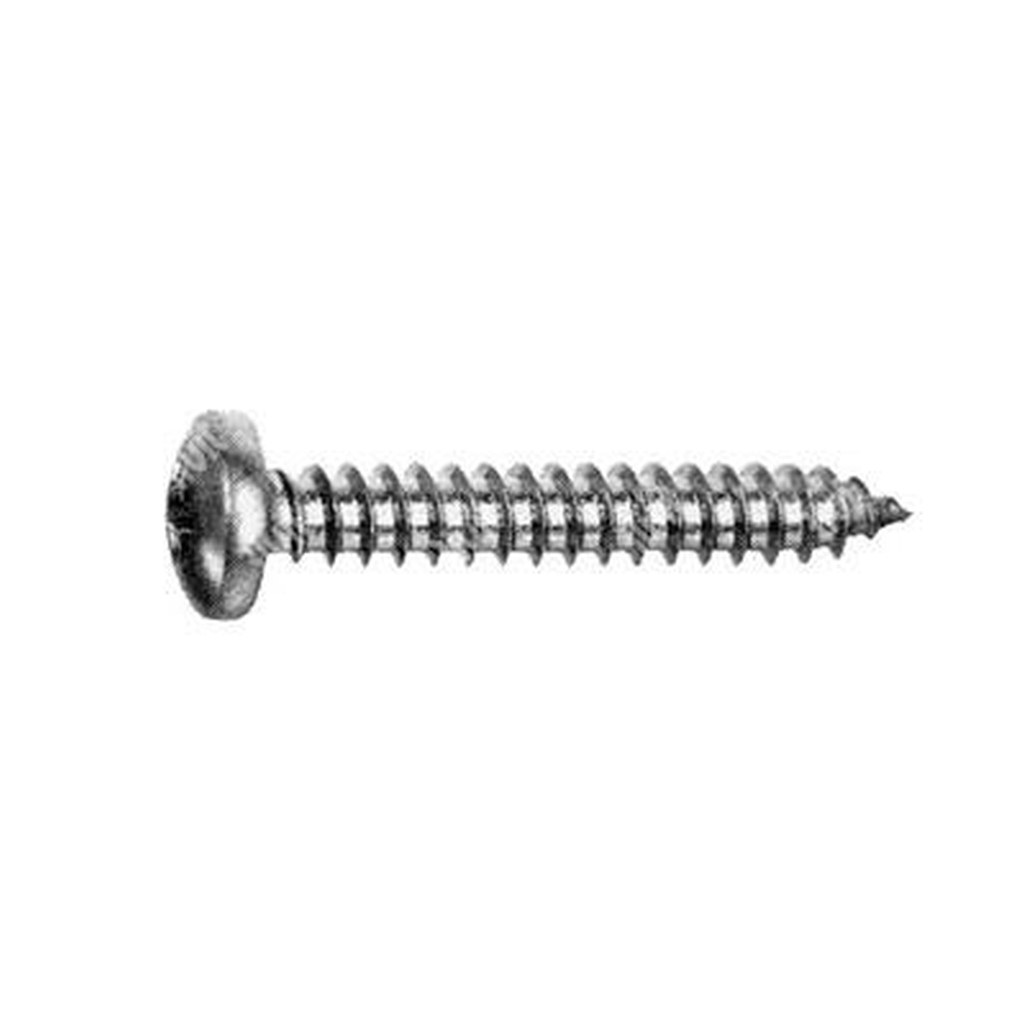 Phillips cross pan head tapping screw UNI 6954/DIN 7981 plain steel 4,8x13
